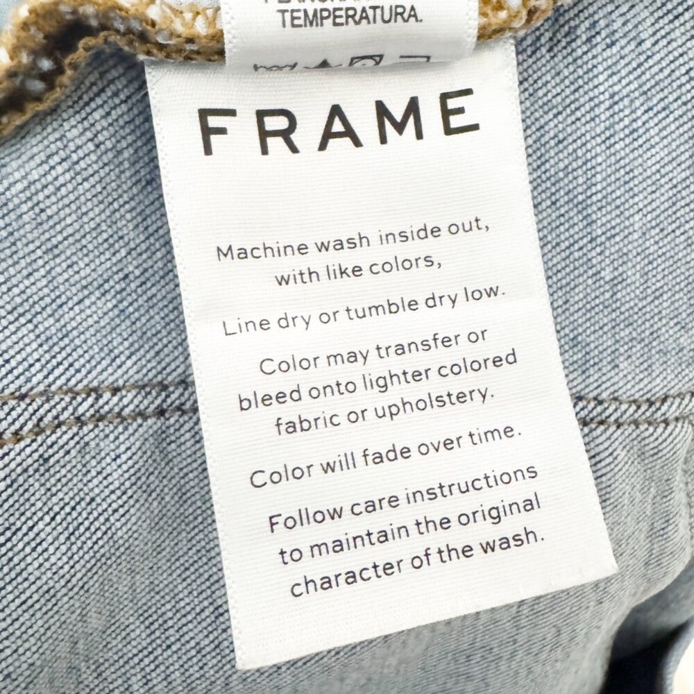 Frame Denim Le High Rise Straight Leg Jeans Casual Preppy Blue Bestia Size 29 - Picture 8 of 12